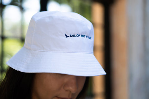 White Bucket Hat - Tail of the Whale